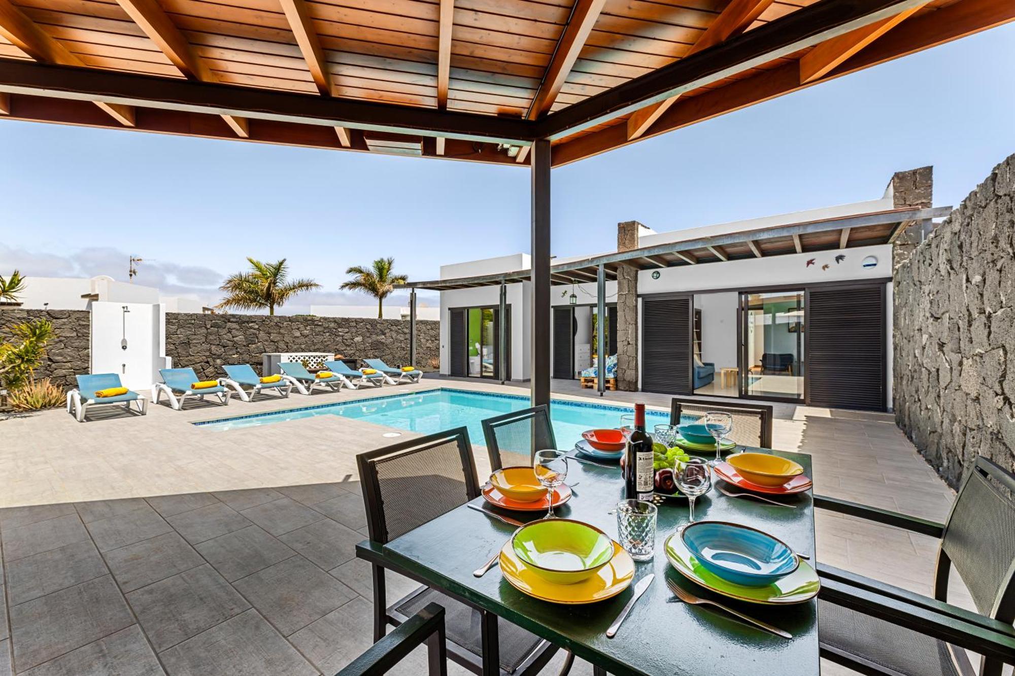 3 Bedroom Villa With Private Pool Close To Papagayo Beach Playa Blanca  Luaran gambar